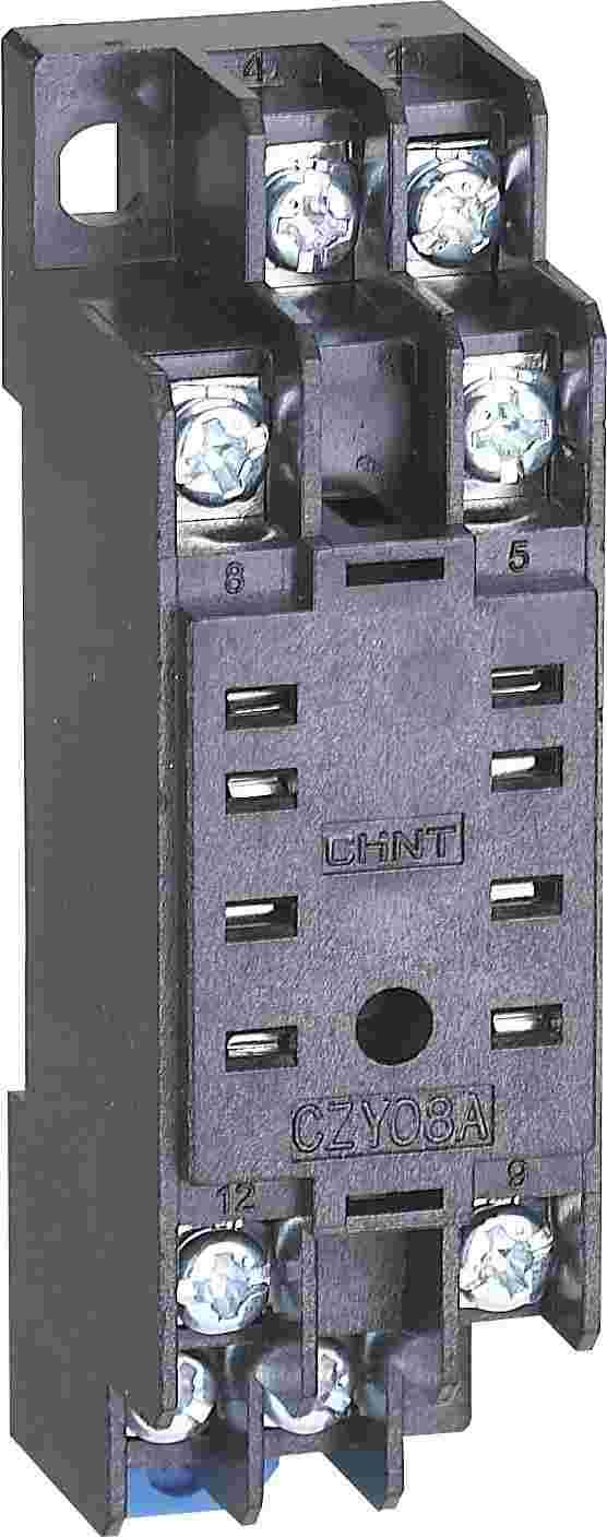 CZY08A-02(窄体规格) 小型电磁继电器插座侧俯图.png