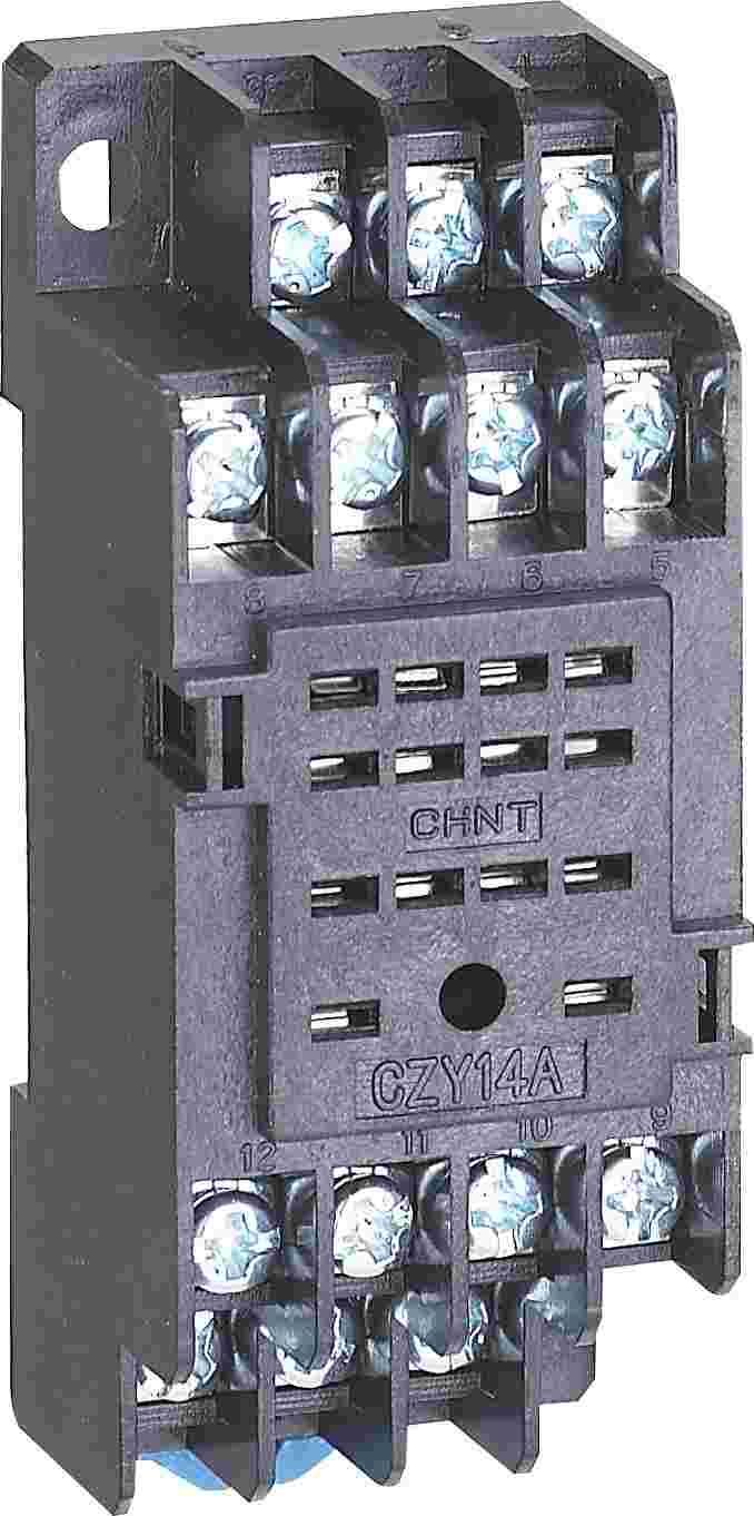 CZY14A 小型电磁继电器插座侧俯图.png