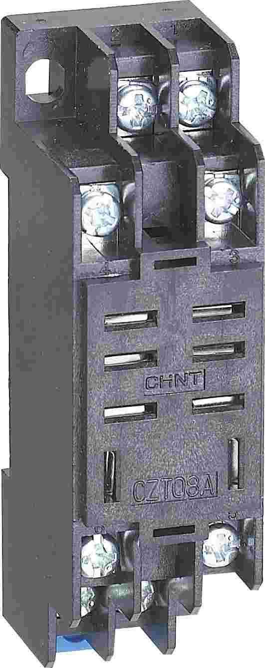 CZT08A-02(窄体规格) 小型电磁继澳门送彩金游戏网站插座侧俯图.png