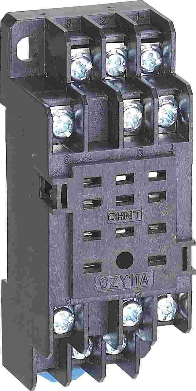 CZY11A 小型电磁继澳门送彩金游戏网站插座侧俯图.png