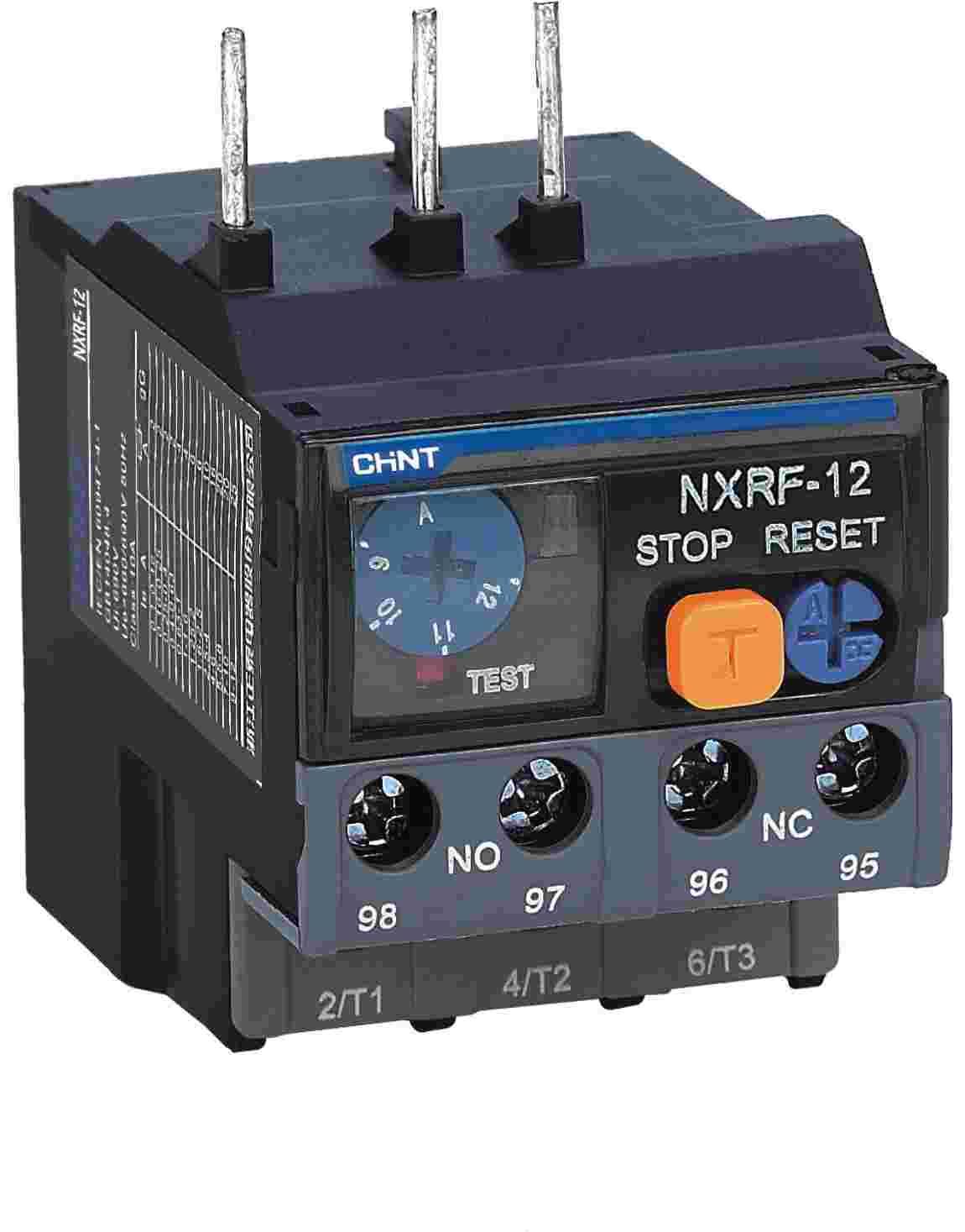 NXRF-12 热过载继电器侧俯图